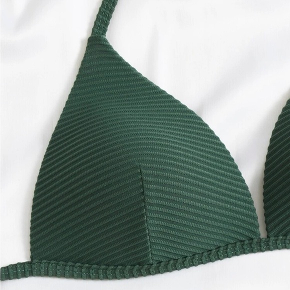 NWT ribbed bikini top and bottoms size large - Picture 4 of 10